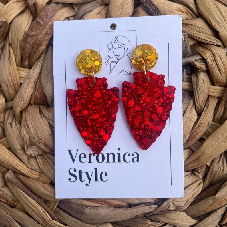 Kansas City Chiefs Earrings, Gift for Her, Stocking Stuffer | Etsy (US)