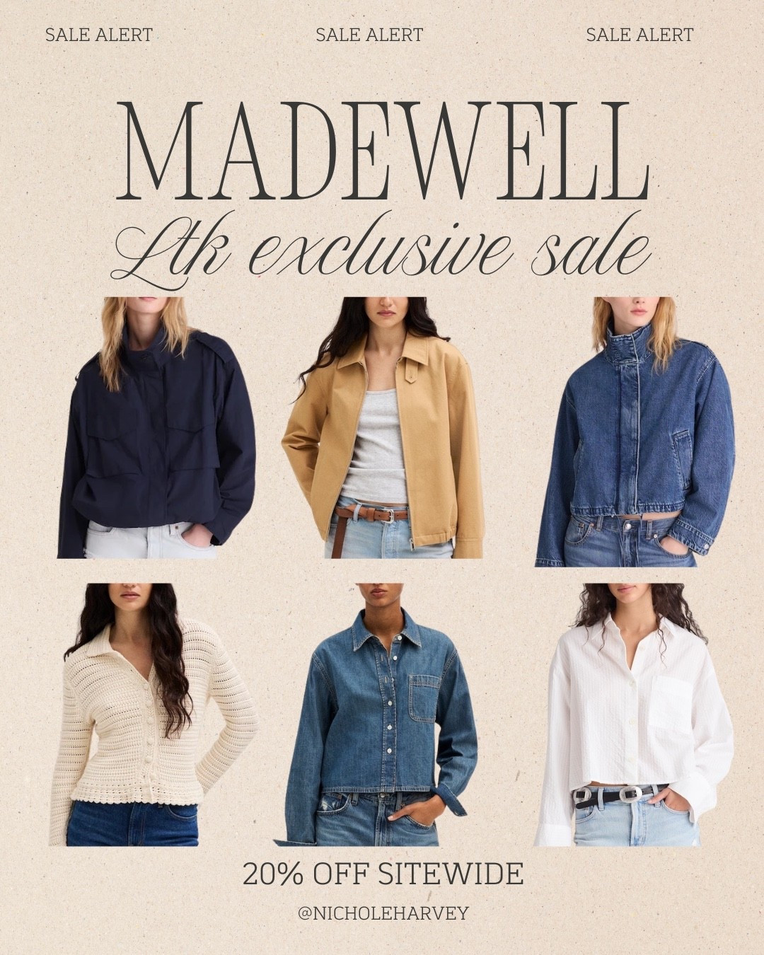 The exclusive LTK sale at Madewell is here! You can get 20% off all of these amazing jeans right now! I have some pairs of Madewell jeans and they are some of my faves. I linked some new styles for fall. You can use code LTK20 for the discount. All linked⬆️

#Itkfinds #Itkcreator #Itkwatchnow #madewell
#madewellsale #Itksale #Itksalemadewell #jeans # denim

#LTKxMadewell #LTKootd #LTKSaleAlert
