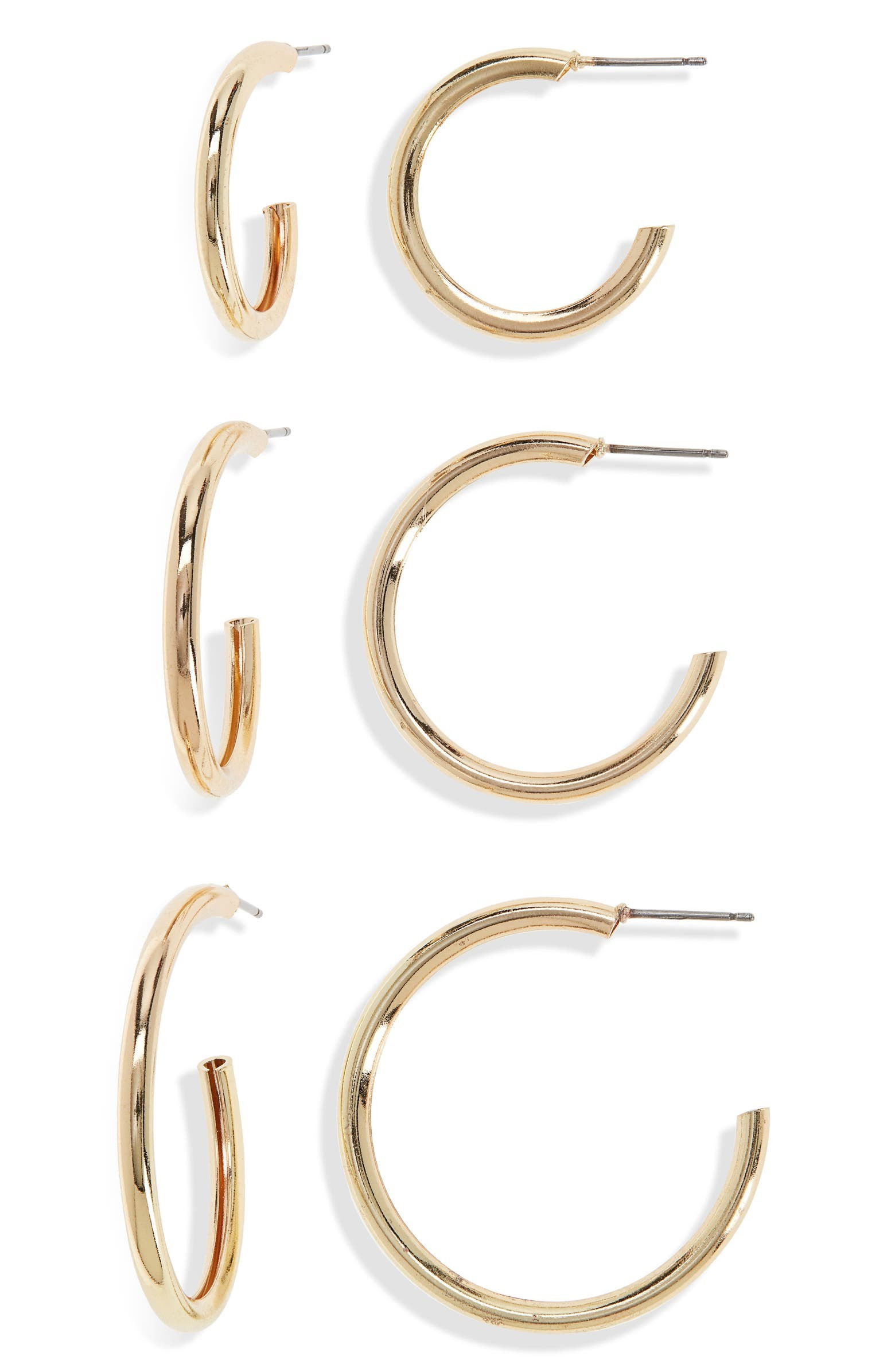 Set of 3 Hoop Earrings | Nordstrom