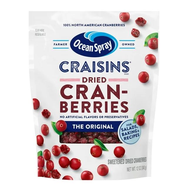 Ocean Spray® Craisins® Original Dried Cranberries, Dried Fruit, 12 oz Pouch - Walmart.com | Walmart (US)
