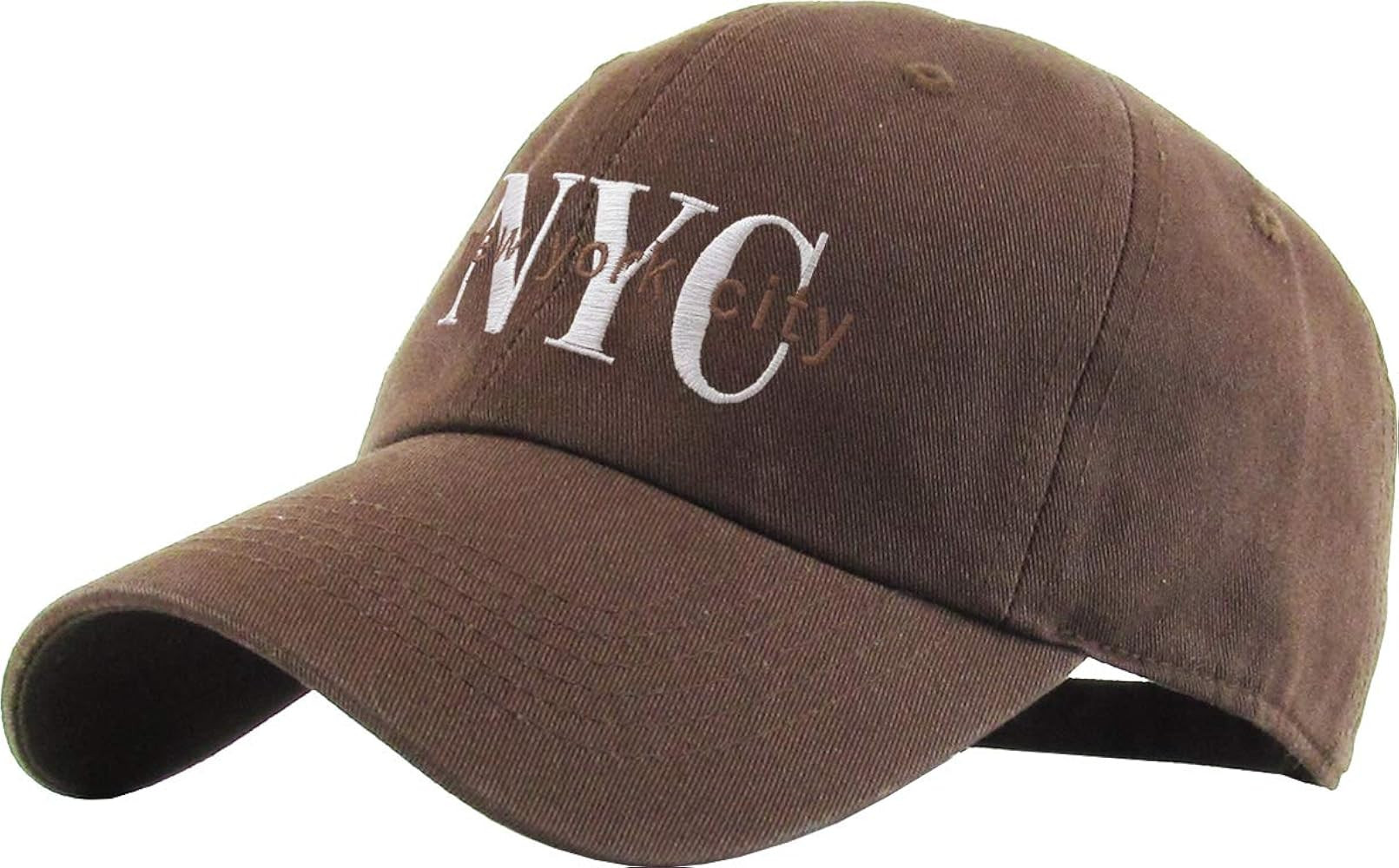 NYC New York City Cotton Cap Adjustable Hat Polo Style Low Profile Dad Hat | Amazon (US)