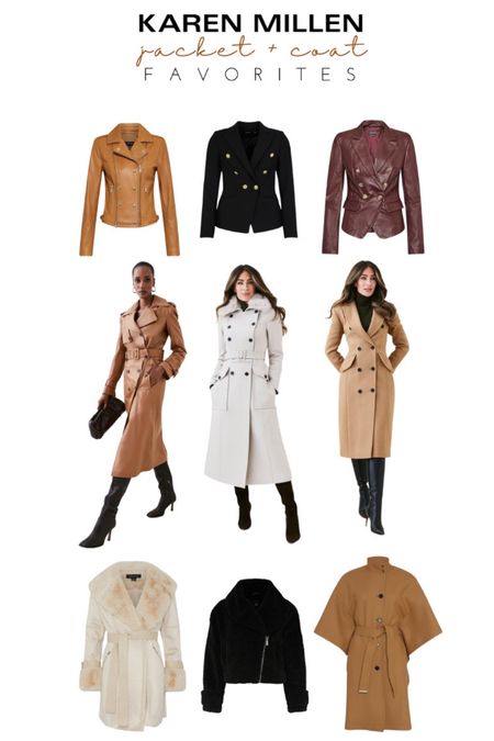 Karen Millen fall coat + jacket favorites. WOMENS fashion. 
@karen_millen #ad #mykm 

#LTKSeasonal #LTKstyletip