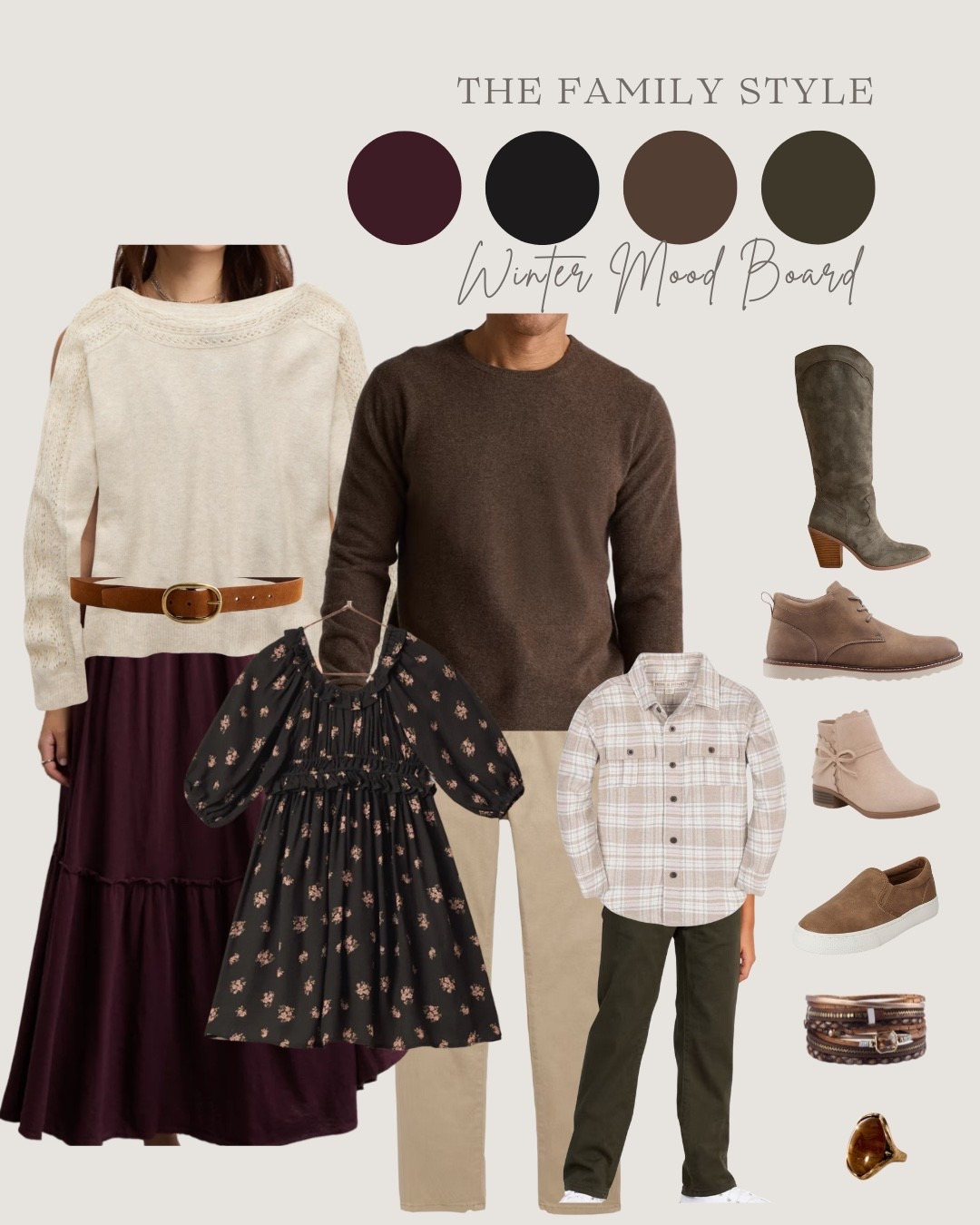 All the dark moody vibes with this winter family photo session look 🖤

#LTKSeasonal