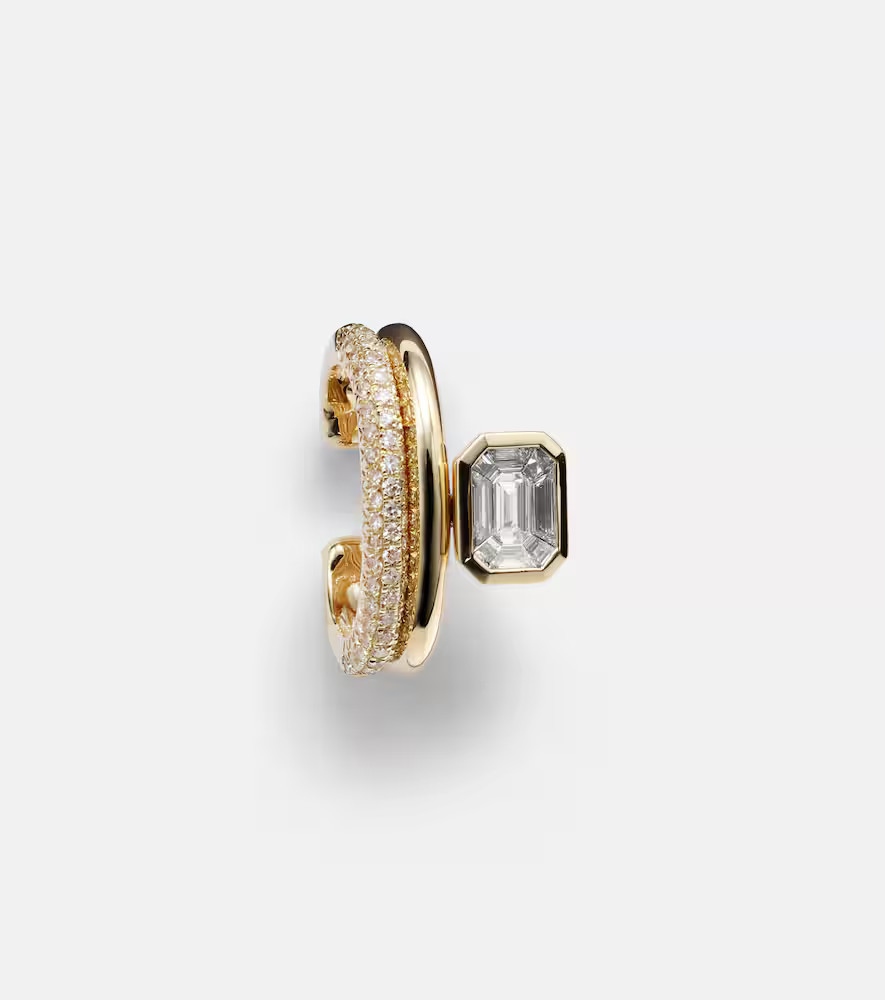 Shay Jewelry 18kt gold ear cuff with diamonds | Mytheresa (US/CA)