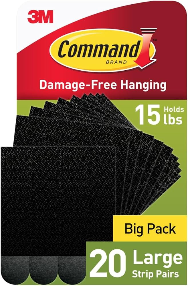 Command 15 lb Large Picture Hanging Strips 20 Pairs, (40 Command Strips) Damage-Free Hanging Pict... | Amazon (US)