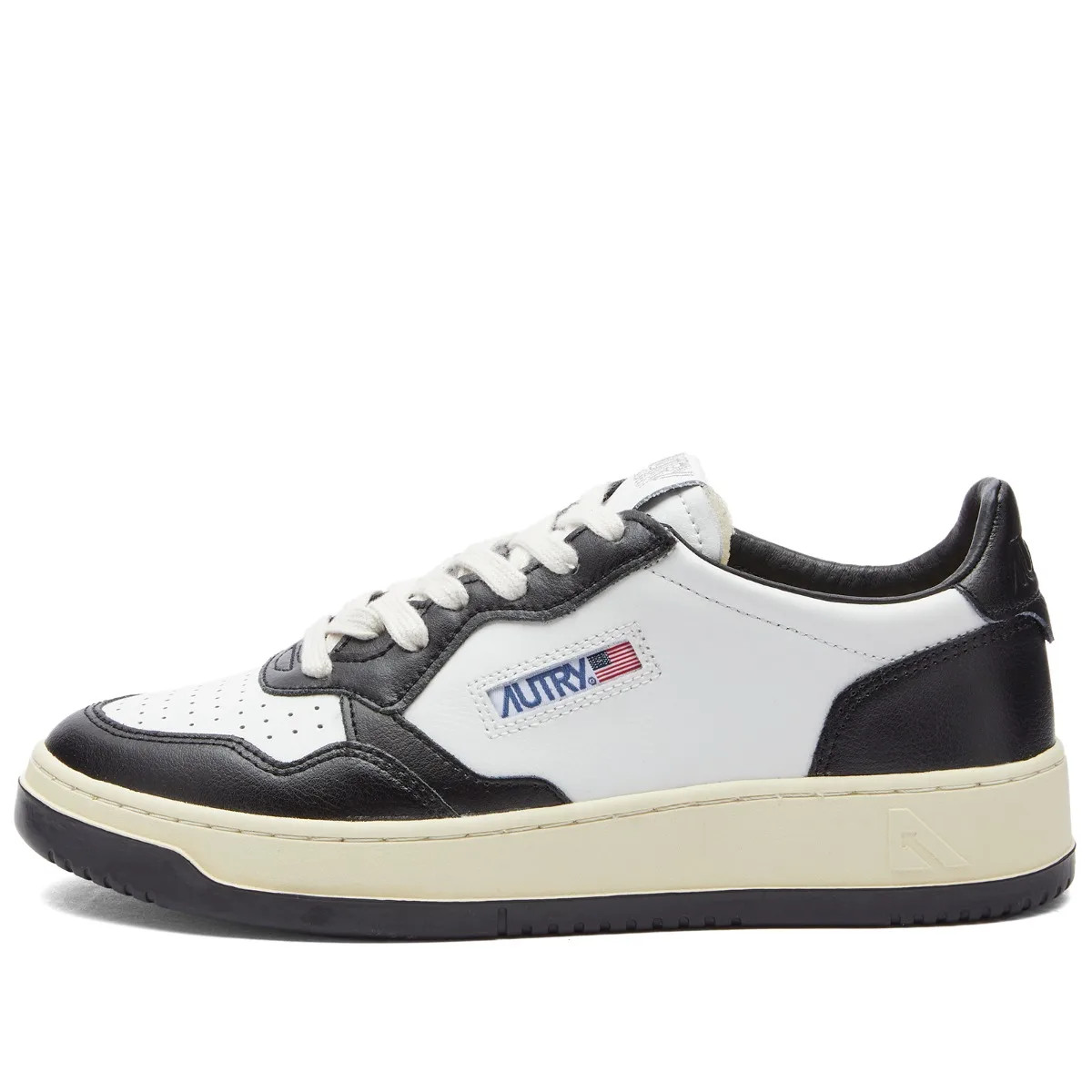 Autry Women's Medalist Low Sneaker in Black/White, Size EU 39 | END. Clothing