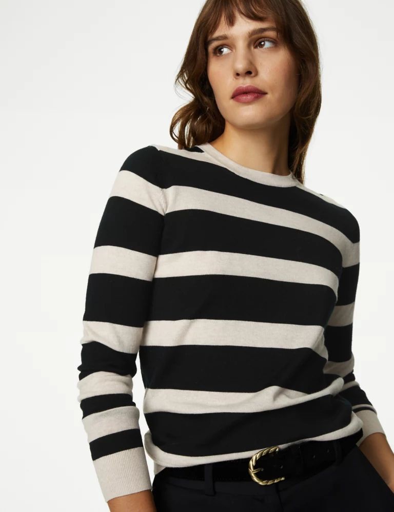 Pure Merino Wool Striped Jumper | Marks & Spencer (UK)