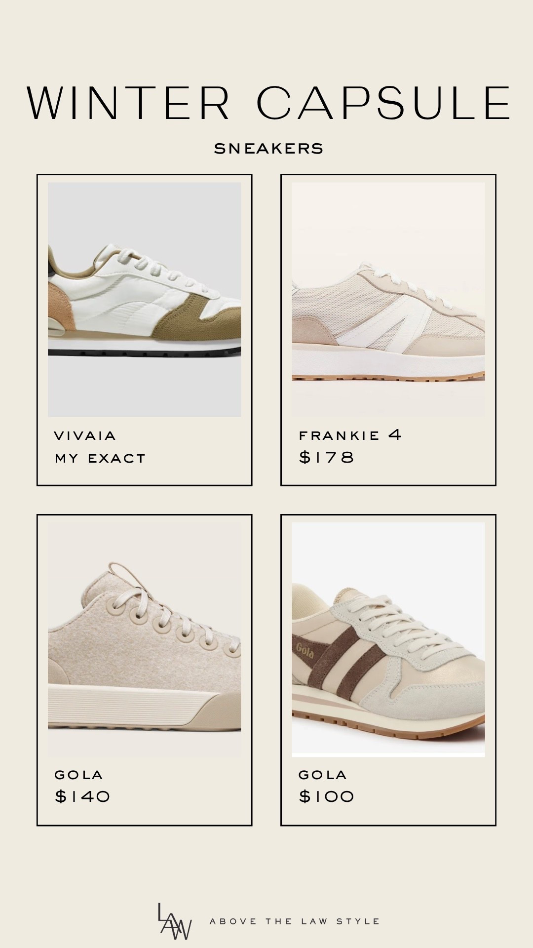 Winter Capsule: Sneakers

#LTKShoeCrush #LTKFindsUnder100 #LTKStyleTip