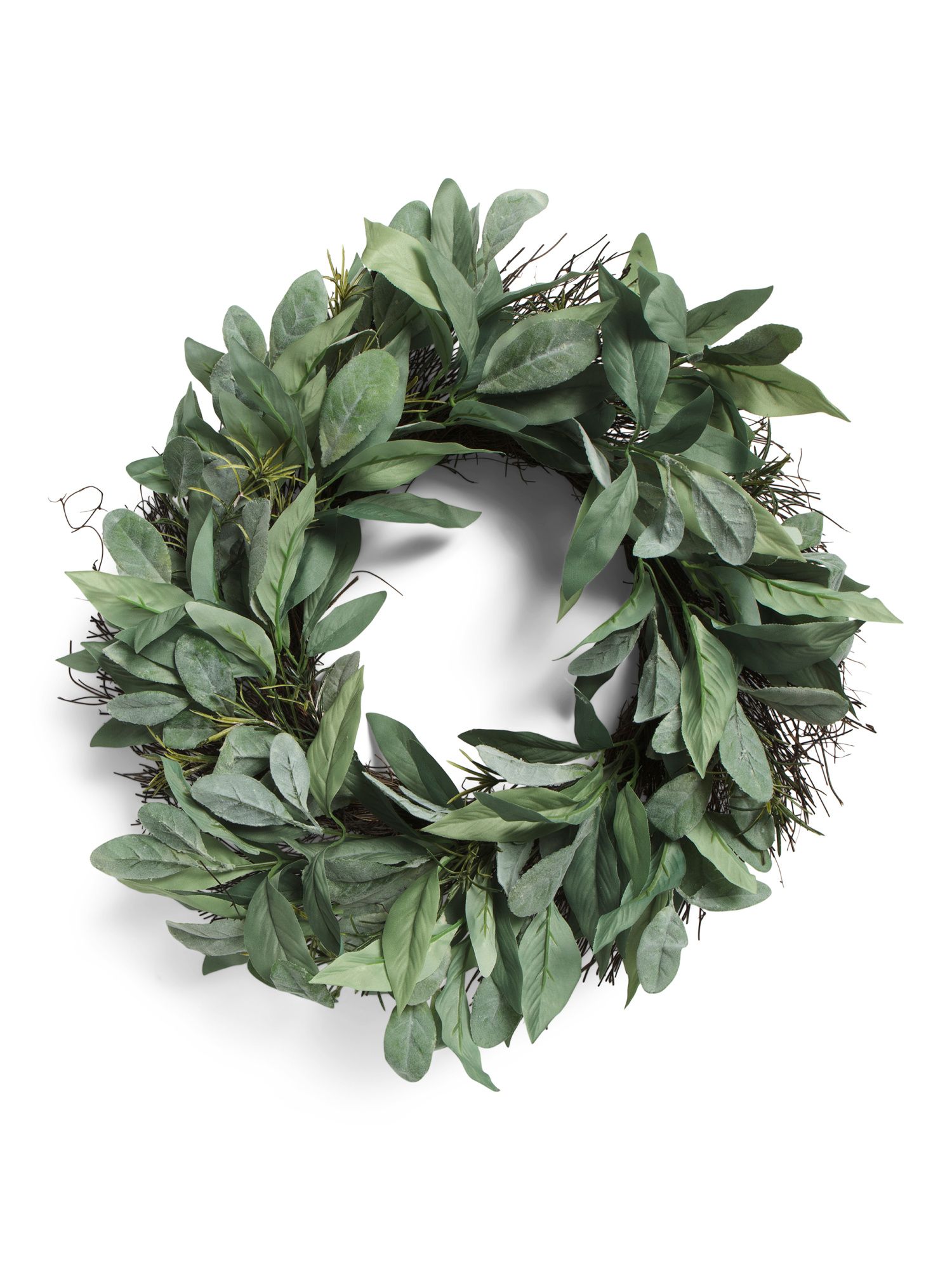 25in Mixed Foliage Spiral Vine Wreath | Home | Marshalls | Marshalls