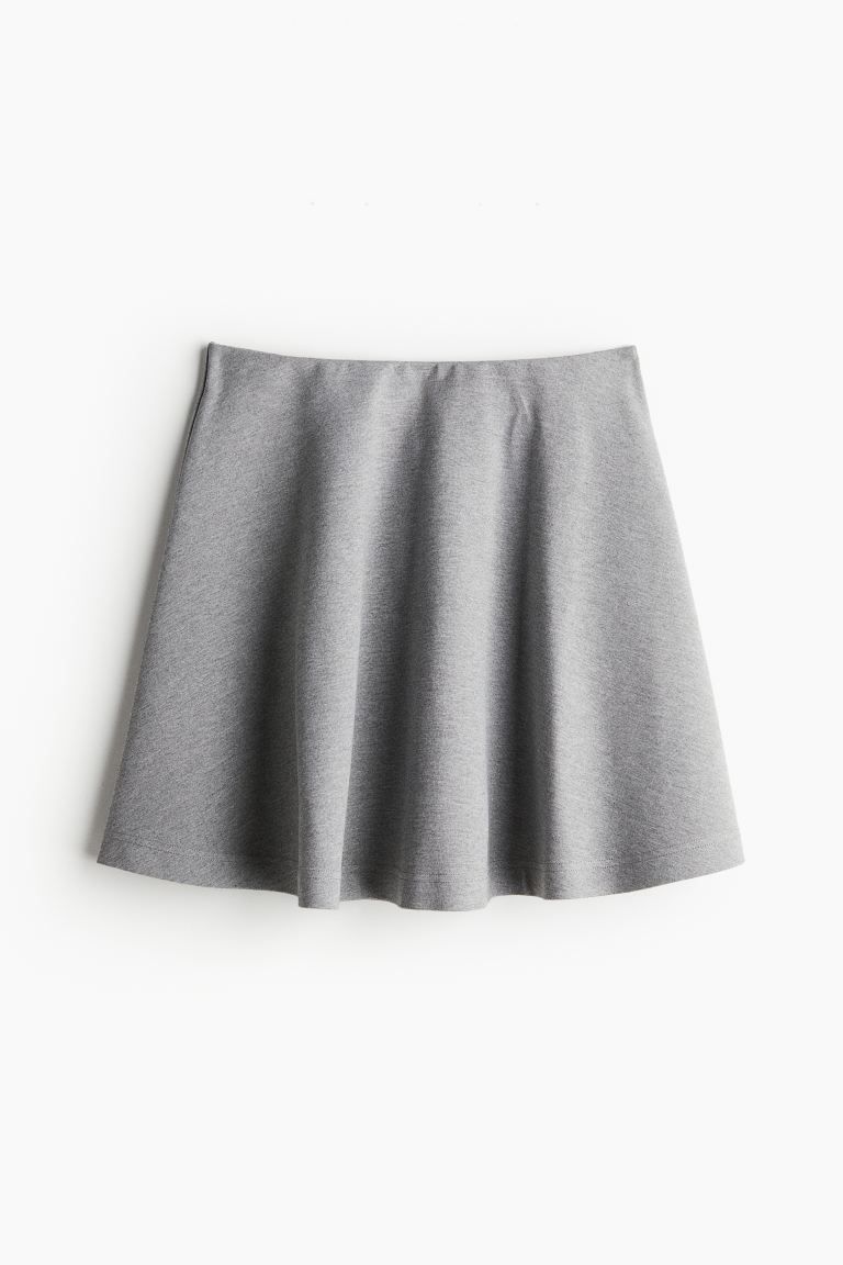 A-line Skirt - Gray melange - Ladies | H&M US | H&M (US + CA)