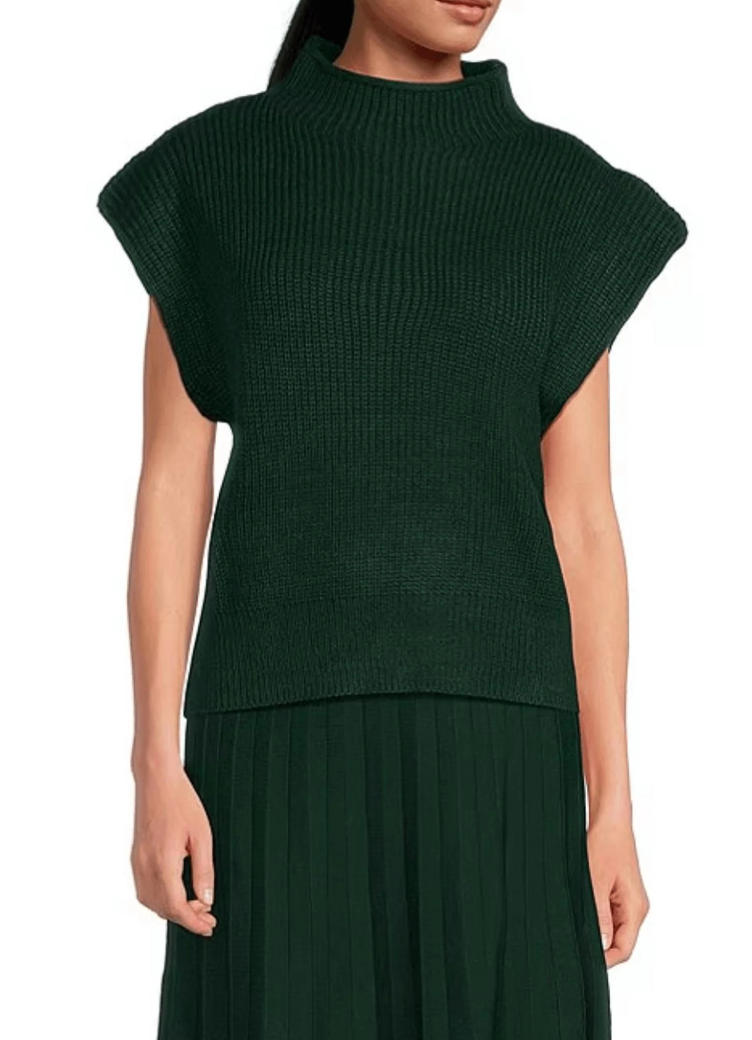 Karalie Knit Top In Forest Green | Shop Simon
