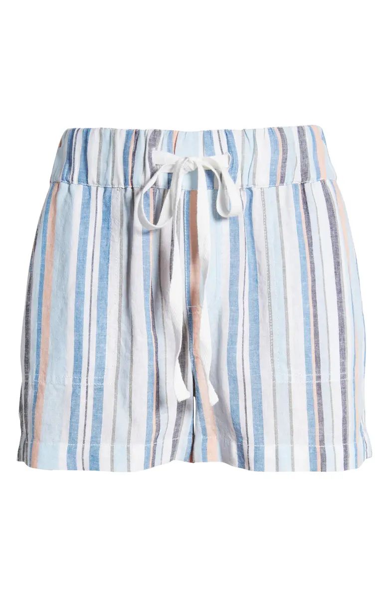 Stripe Linen Blend Shorts | Nordstrom