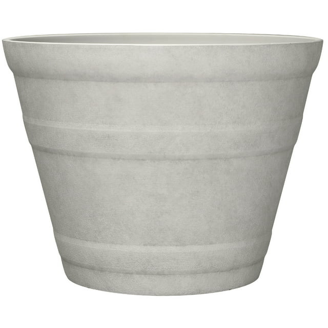 Better Homes & Gardens Sandy Recycled Resin Planter, Vanilla Dream, 21.8in x 21.8in x 16.5in | Walmart (US)