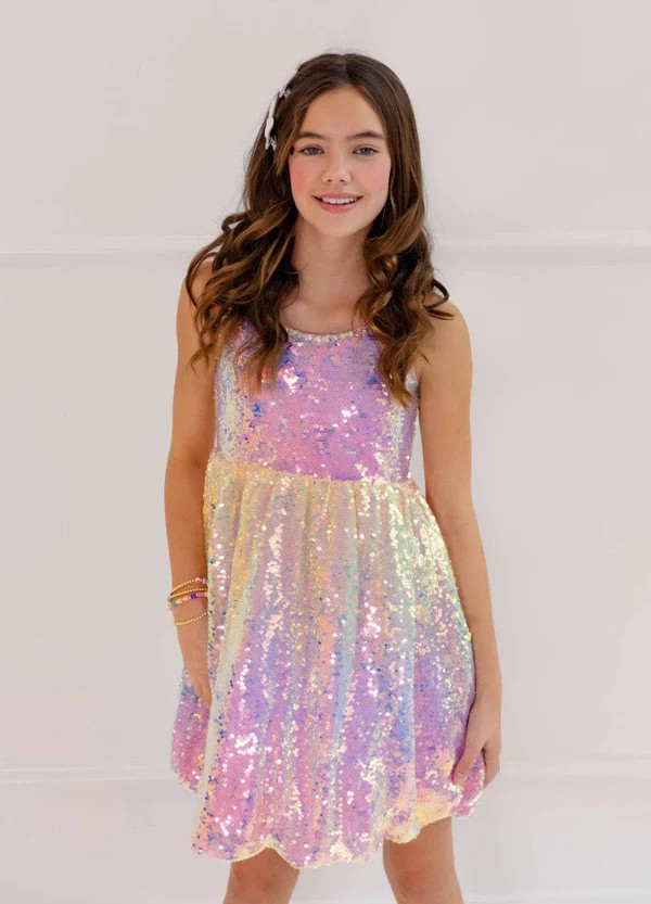 Sparkle Ombre Rainbow Dress | Lola + The Boys