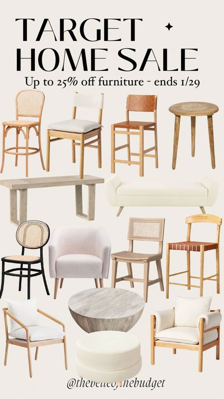 Target furniture sale - seating, bench, accent chair, bar stools, dining chairs, side table 

#LTKstyletip #LTKhome #LTKsalealert