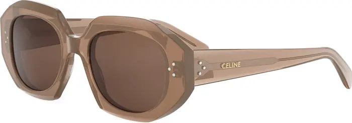 Bold 3 Dots 52mm Geometric Sunglasses | Nordstrom