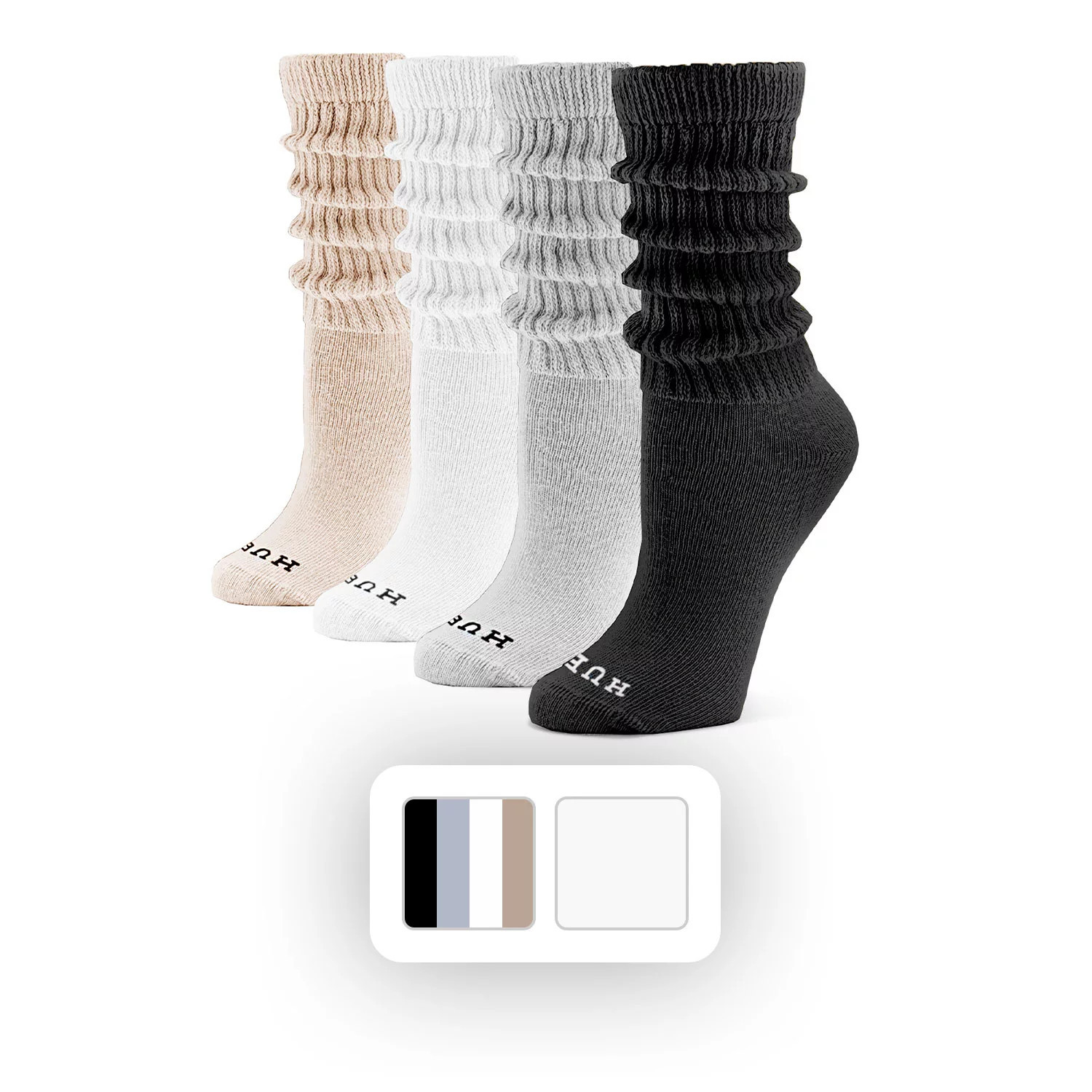Hue Women's 4-Pack Slouch Socks, Combo Pack, One Size:- Combo Pack | Sam's Club