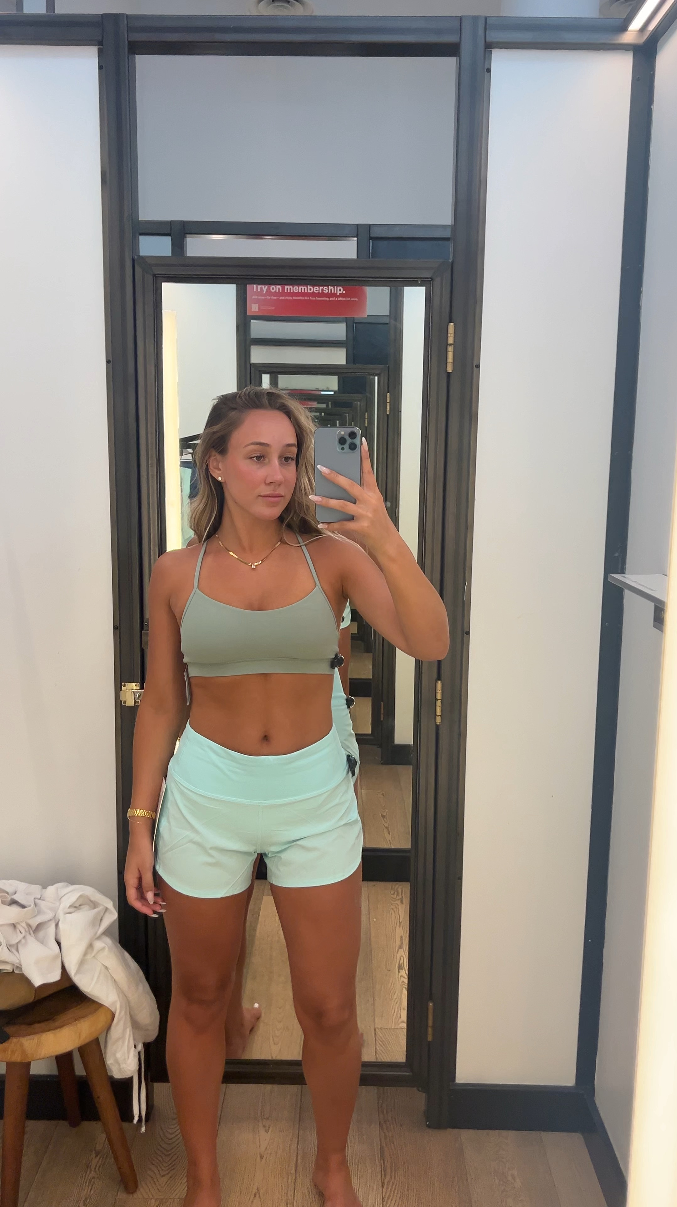 My fav workout outfit 🤩

Items - 

Lululemon - Flow Y Bra Nulu Light Support - Color Palm Court

Lululemon - Hotty Hot High-Rise Lined Short 2.5” - Color Ideal Mint

I size up one size in Lululemon!!






Workout gear, running, workout outfit, sports bra, running shorts, shorts, summer, athletic, Lululemon, yoga, comfortable workout gear, stretchy, light weight, neutral 

#LTKstyletip #LTKfitness