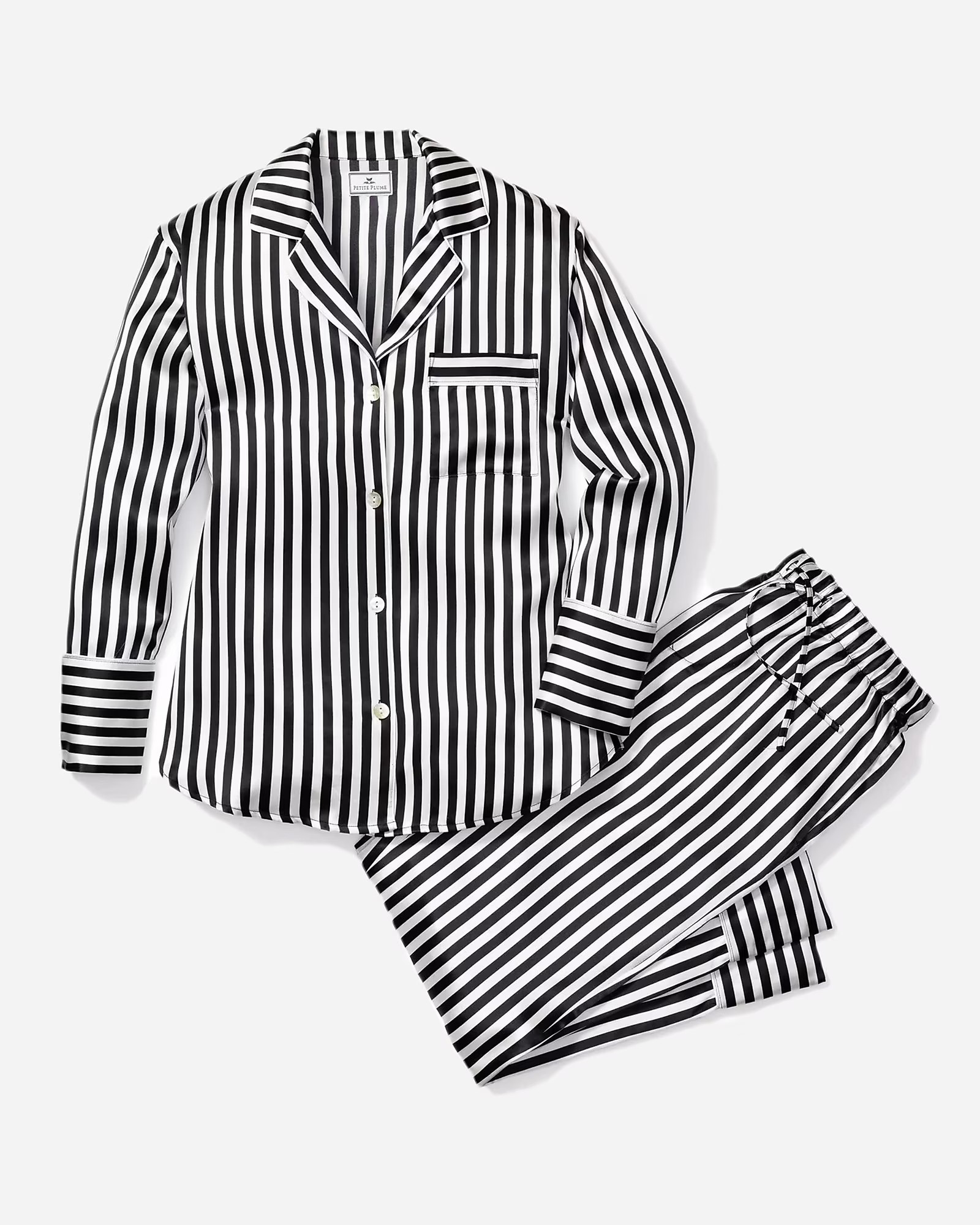 Petite Plume™ women's striped pajama set | J. Crew US