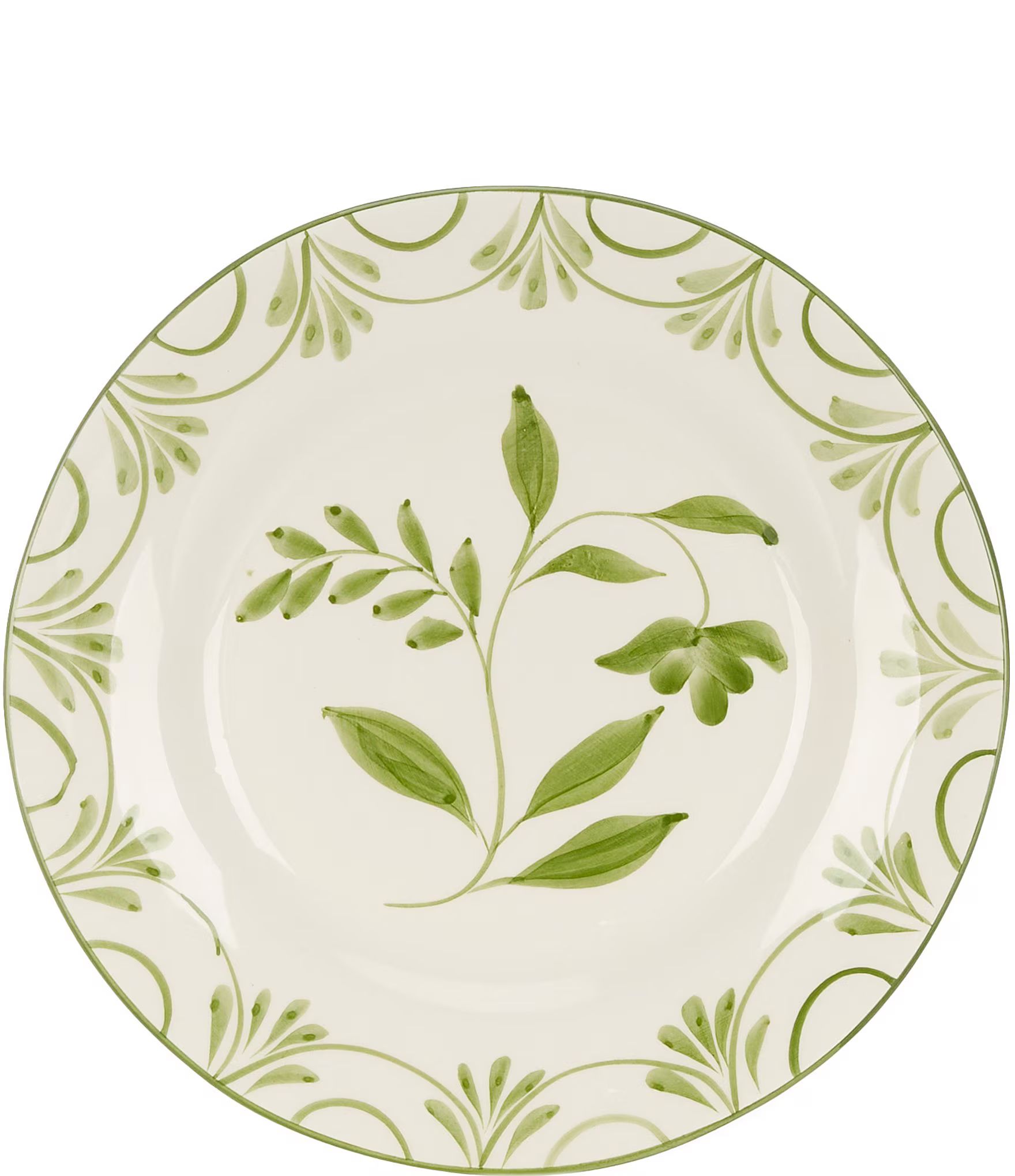 Green Hand Painted Salad Plate | Dillard's