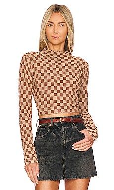 ASTR the Label Izzy Top in Brown & Taupe from Revolve.com | Revolve Clothing (Global)