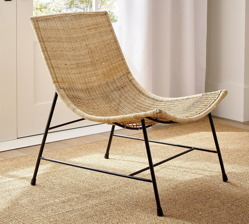 Ojai Woven Scoop Chair | Pottery Barn (US)