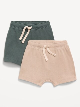 Waffle-Knit Pull-On Shorts 2-Pack for Baby | Old Navy | Old Navy (US)