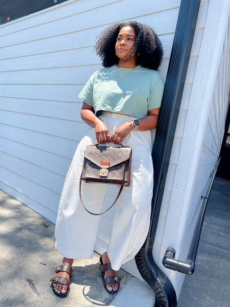 Great casual outfit for brunch and exploring a local festival. These Free People pants are AMAZING! Wearing a Small. Paired it with a simple crop tee from ASOS. 


#LTKshoecrush #LTKcurves #LTKstyletip