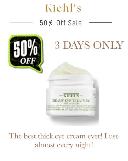 50% off my favorite eye cream! 3 days only!! 

#LTKBeauty #LTKOver40 #LTKSaleAlert