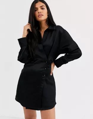 & Other Stories side button blazer dress in black | ASOS UK