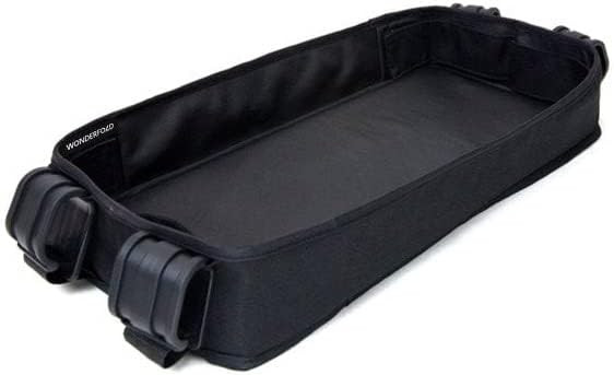 WONDERFOLD Double Sided Stroller Tray for Snacks & Activities Featuring Faux Leather Side for Eat... | Amazon (US)