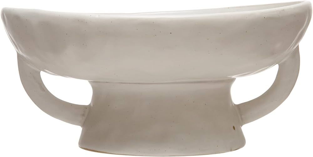 Creative Co-Op Stoneware Bowl w Reactive Glaze, White Décor | Amazon (US)