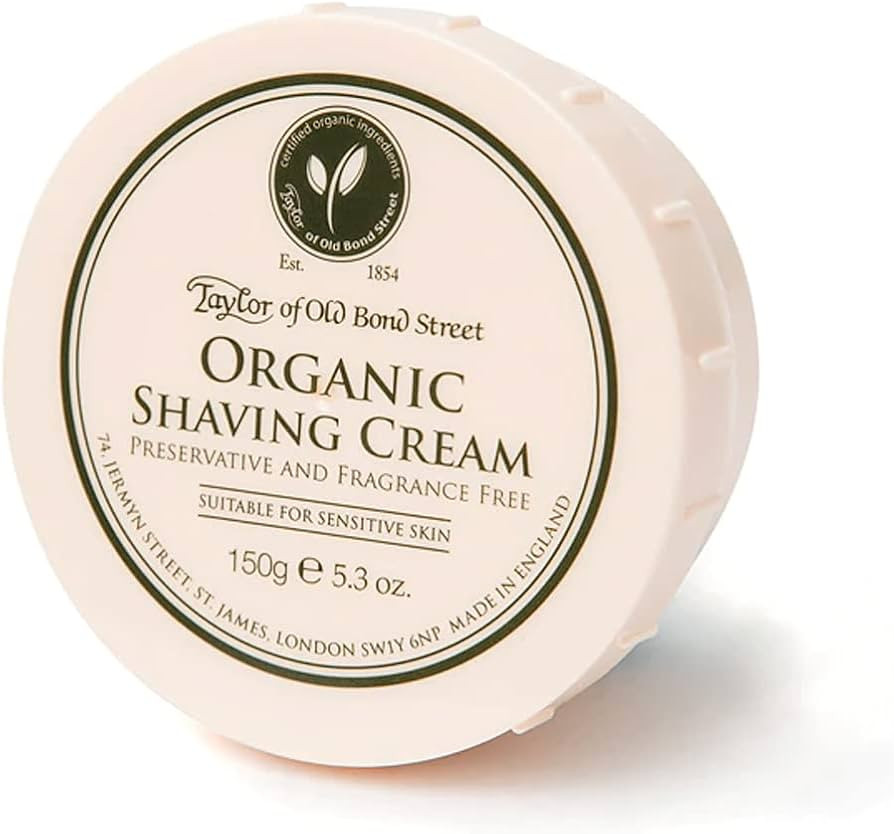 Taylor of Old Bond Street Organic Shaving Cream w/Aloe & JojobaNew 5.3 oz. | Amazon (US)