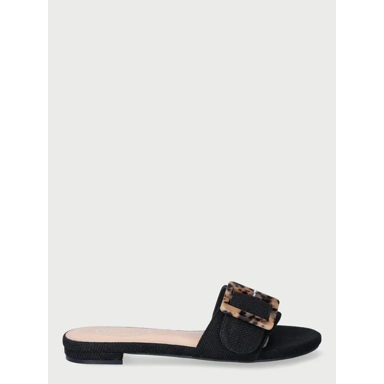 Scoop Women's Buckle Slide Sandals | Walmart (US)