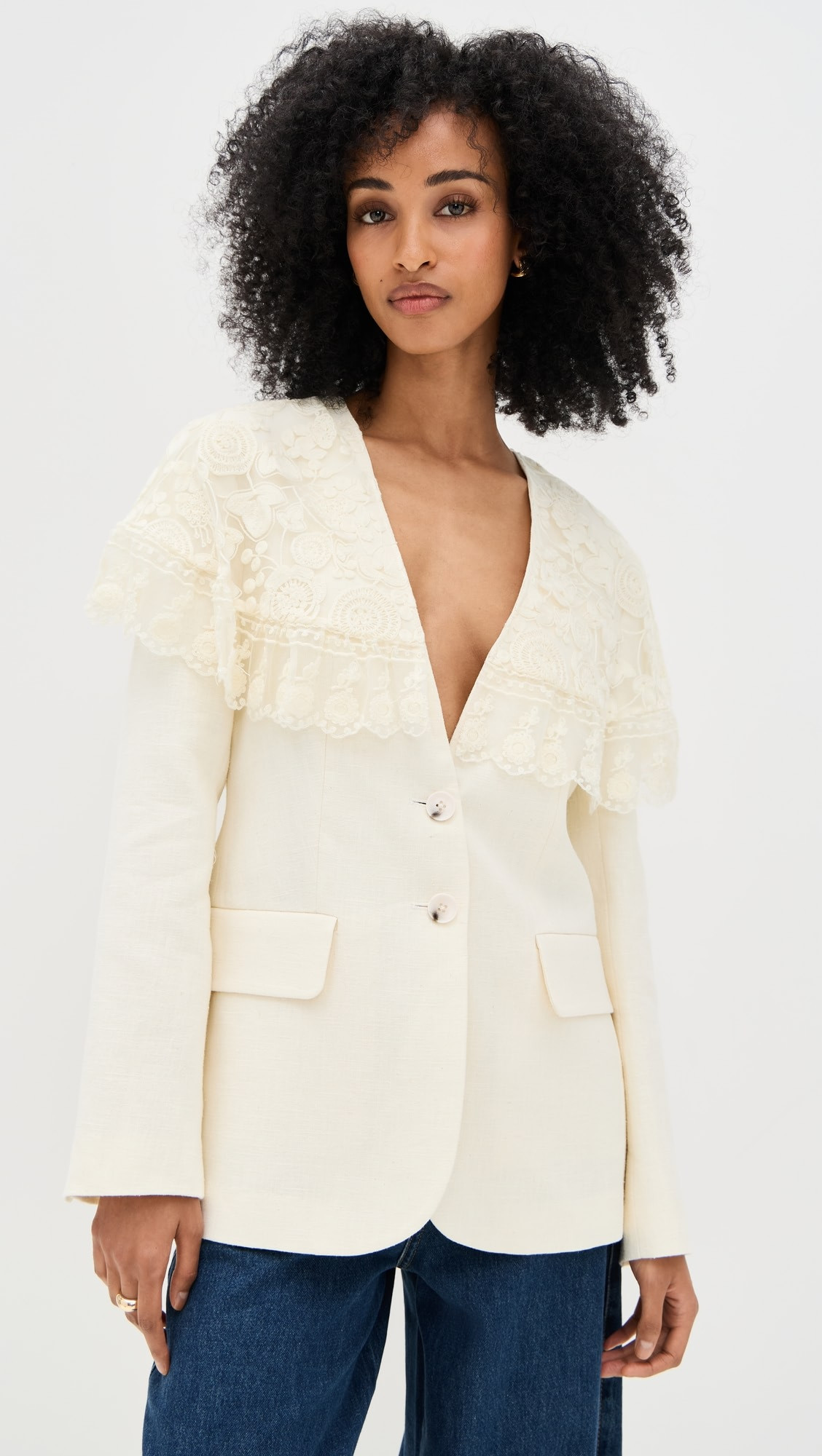 Arielle Lace Cape Jacket | Shopbop