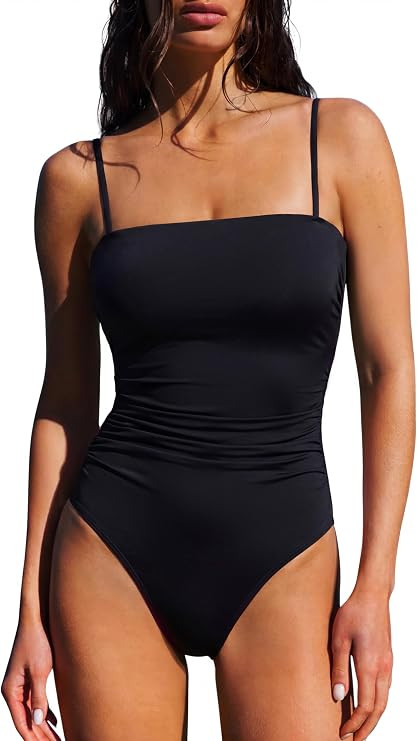 SUUKSESS Women Sexy One Piece Swimsuit Tummy Control Square Neck Bathing Suit | Amazon (US)
