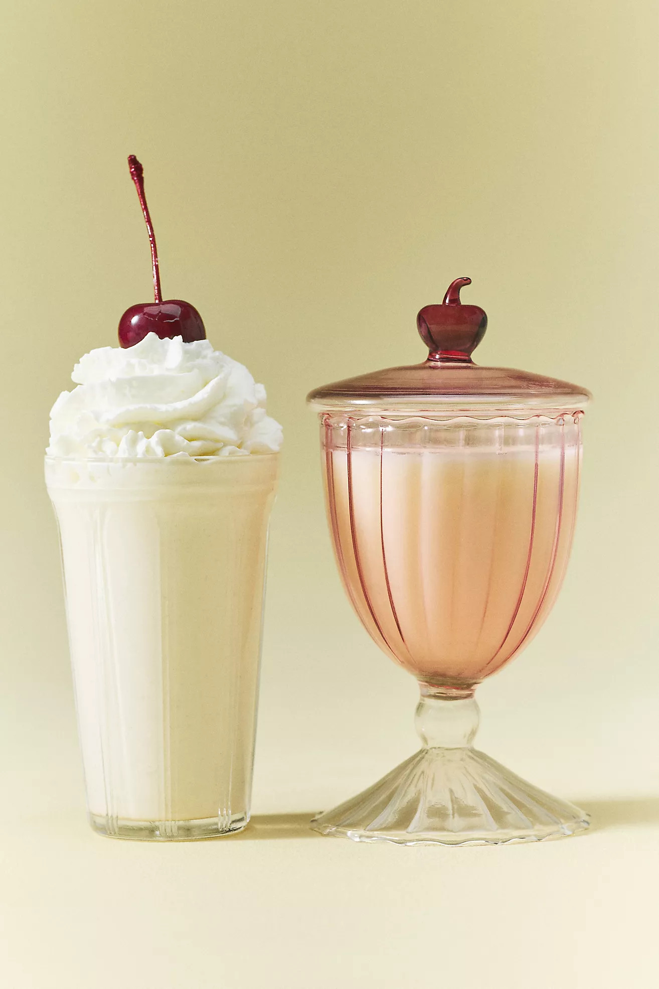 Astrid Gourmand Vanilla Shake Glass Candle | Anthropologie (US)