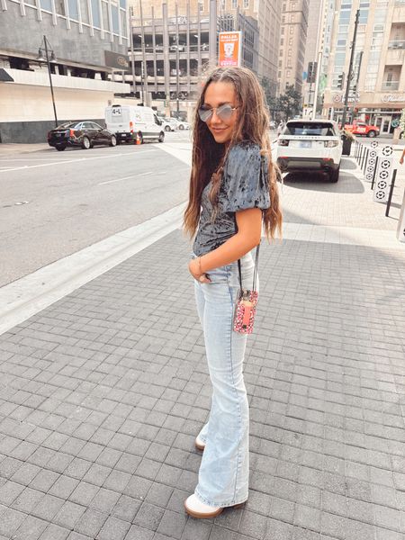 These boot cut jeans are STRETCHY and comfy but also slimming and high waisted! Need i say more?! I’m also loving these accessories! 

#LTKstyletip #LTKfamily #LTKwedding