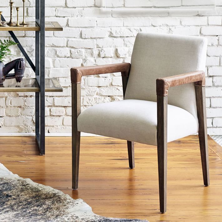 A-Frame Leather Accent Chair | West Elm (US)