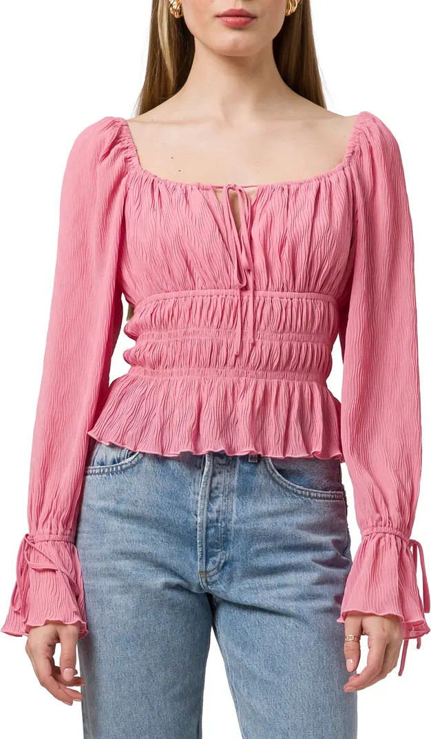 Smocked Bodice Peplum Blouse | Nordstrom