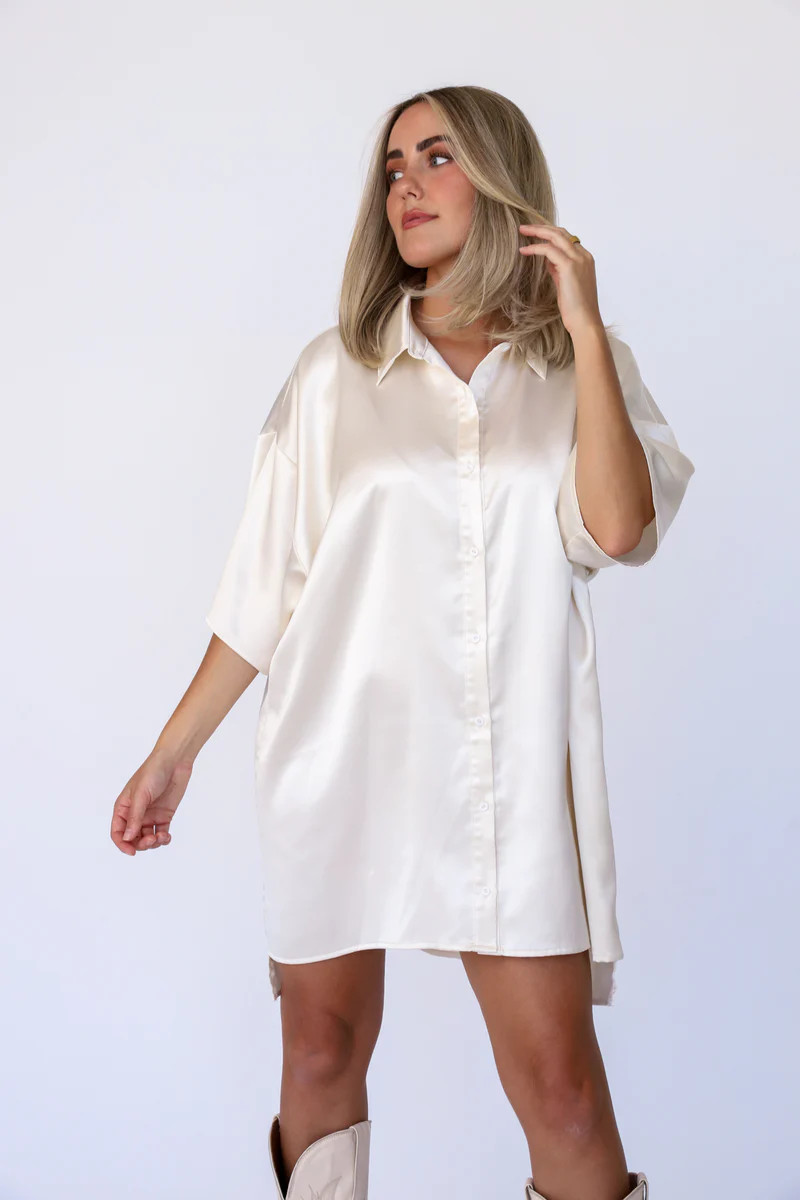 High Class Button Up Dress | The Foxy Kind