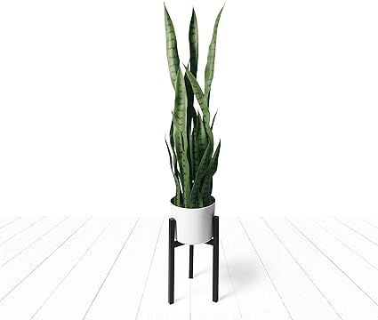 Fake Snake Plant Faux Snake Plant Artificial Snake Plant 38" Large Faux Sansevieria Plant Artific... | Amazon (US)