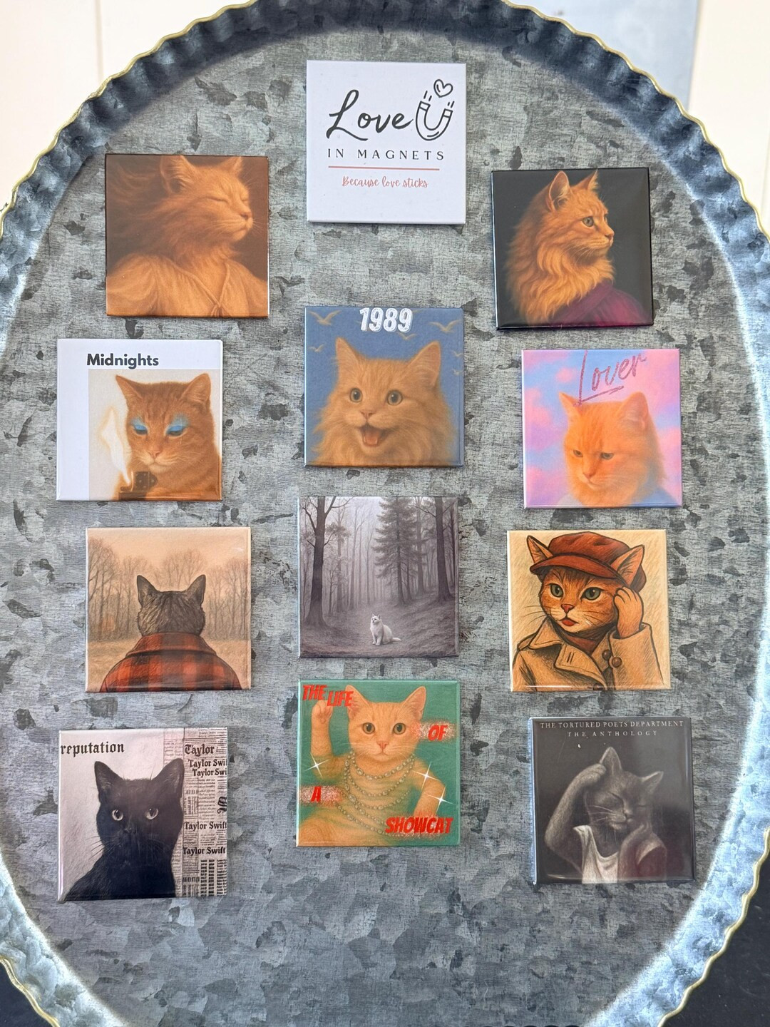 Eras Inspired Cat Magnets •taylor Fan Stocking Stuffer - Etsy | Etsy (US)