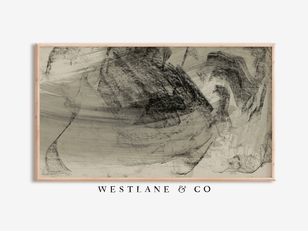 Frame TV Vintage Neutral Abstract | Industrial Farmhouse DIGITAL TV Art - Etsy | Etsy (US)