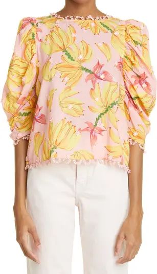 FARM Rio Banana Taste Cotton Blouse | Nordstrom | Nordstrom