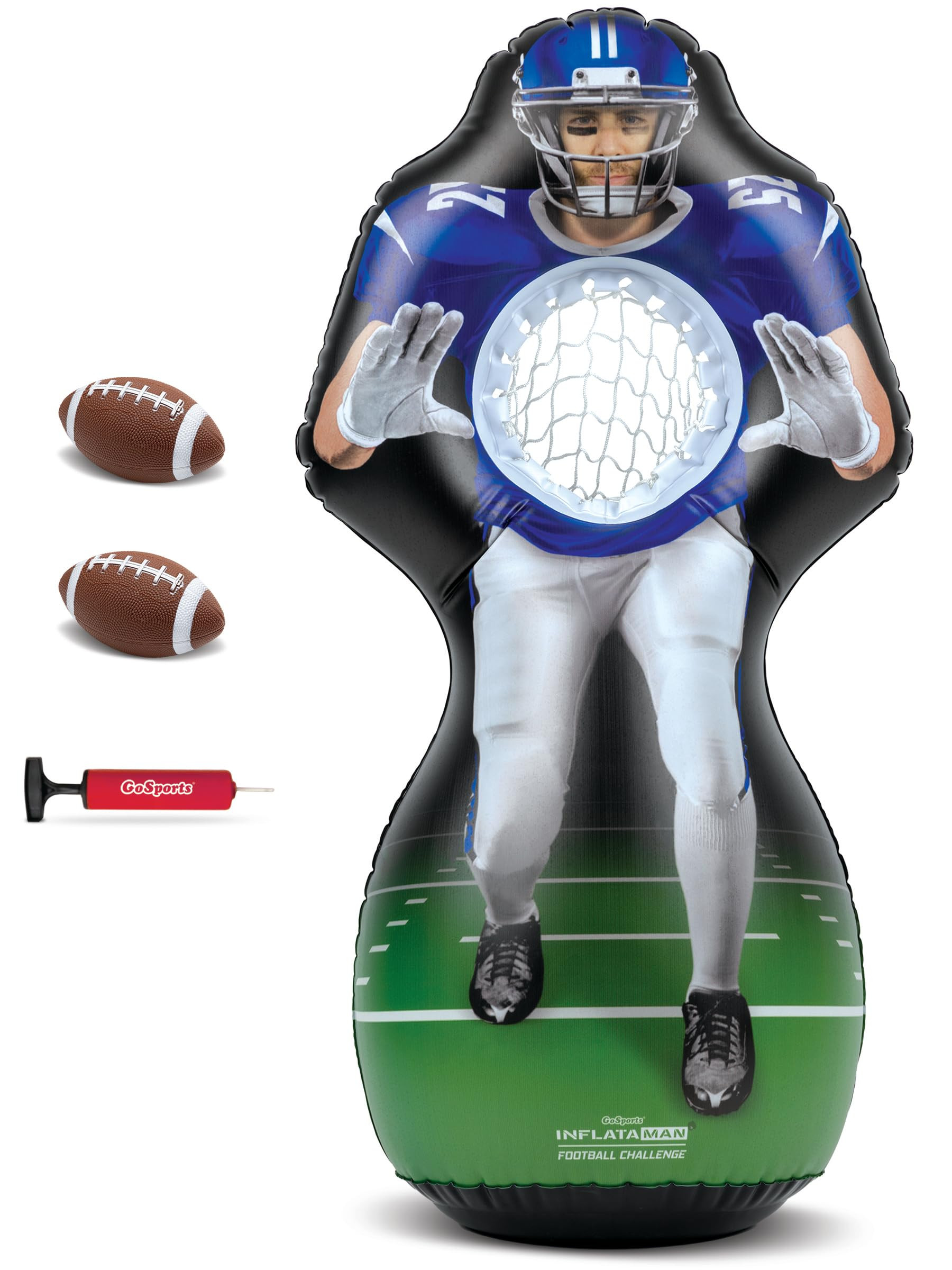 GoSports Football Toss Game for Kids - 4 ft Inflatable Receiver Touchdown Toss Game | Amazon (US)