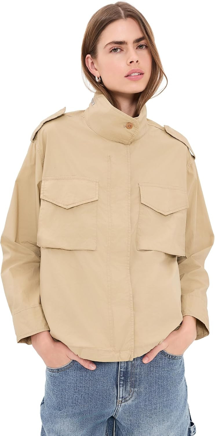 Madewell Women's Field Jacket in Washed Poplin | Amazon (US)