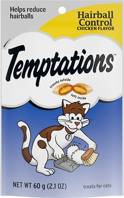 Temptations Hairball Control Chicken Flavor Cat Treats | Chewy.com