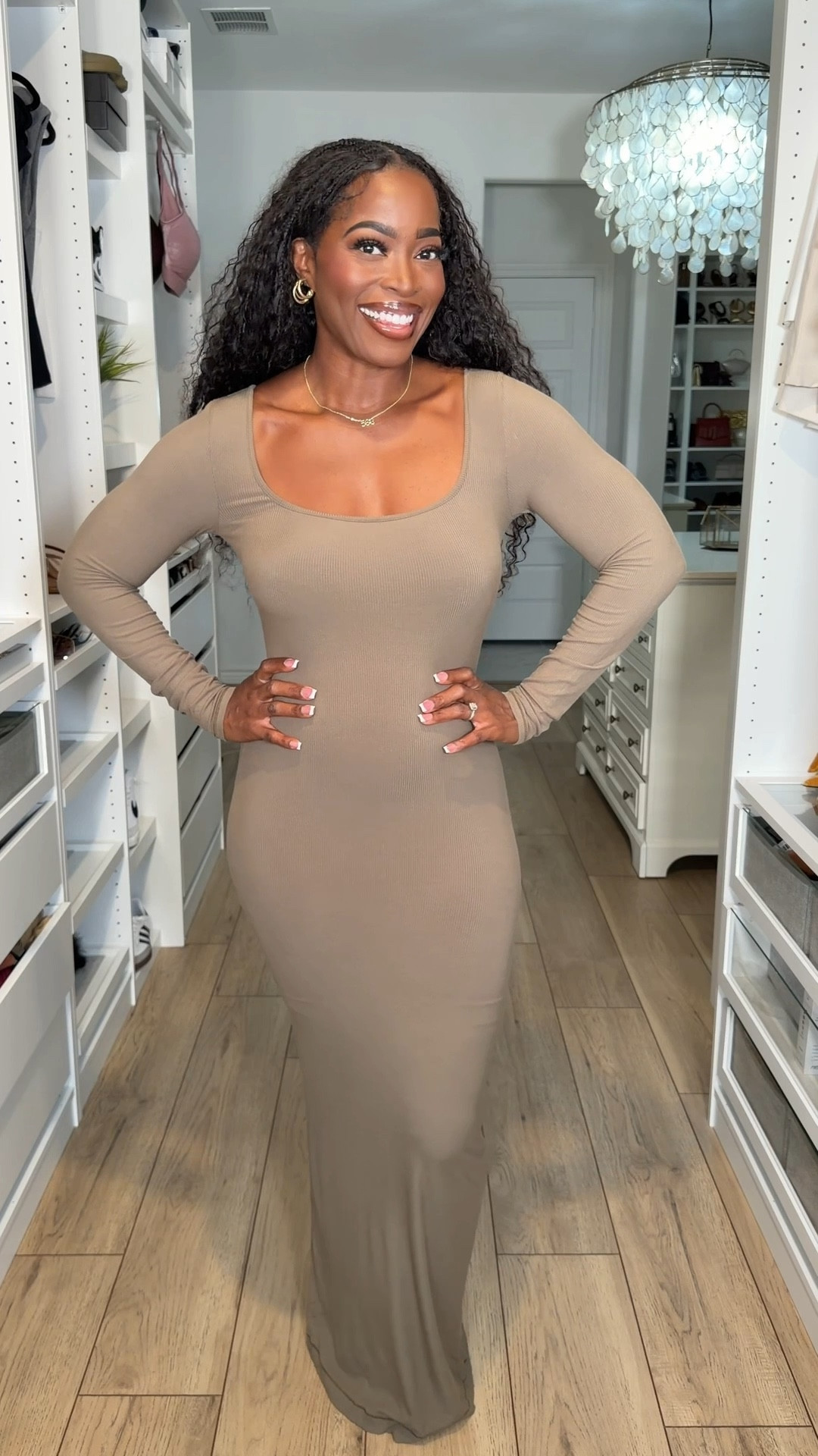 Shop my fitted maxi dress 🫶🏾Mine is from skims and no longer available, but I linked similar options below 💕

#LTKU #LTKMidsize #LTKootd