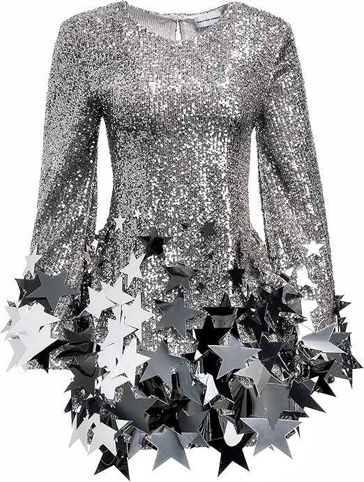 Amazon.com: Silver Growing Star Shift Dress : Luxury Stores | Amazon (US)